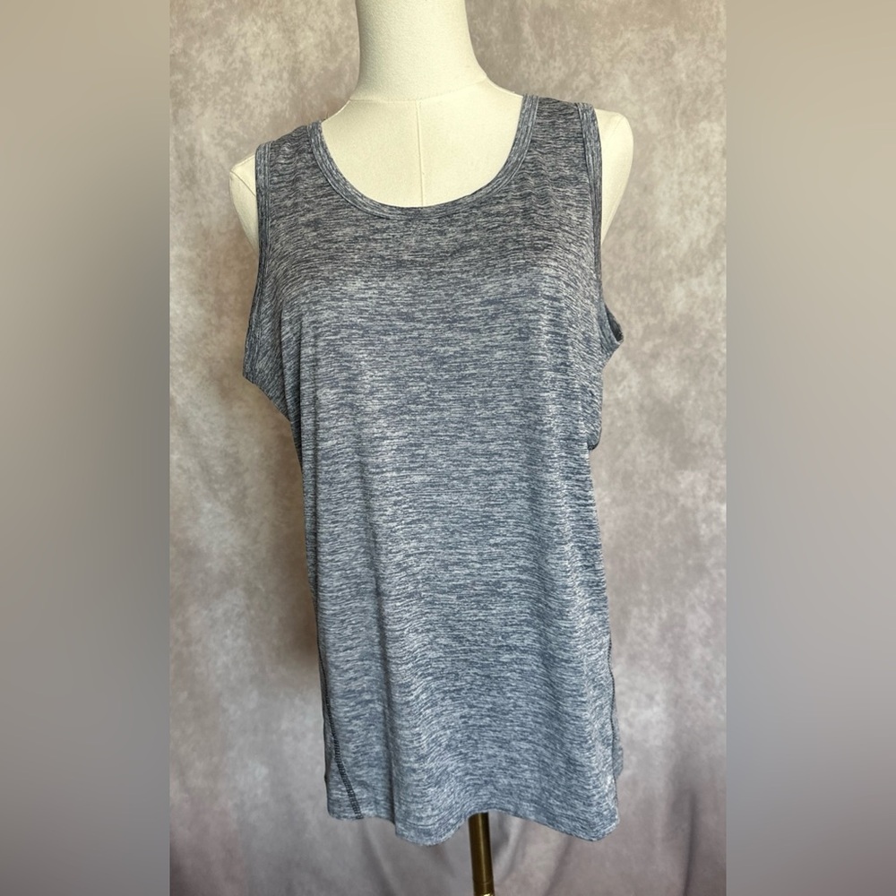 Babioboa Heather Grey Workout Tank Top Baboons S Hip Length NWT